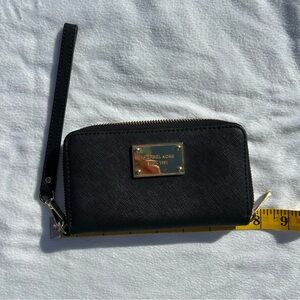 Michael Kors Black Wallet with Gold Accents